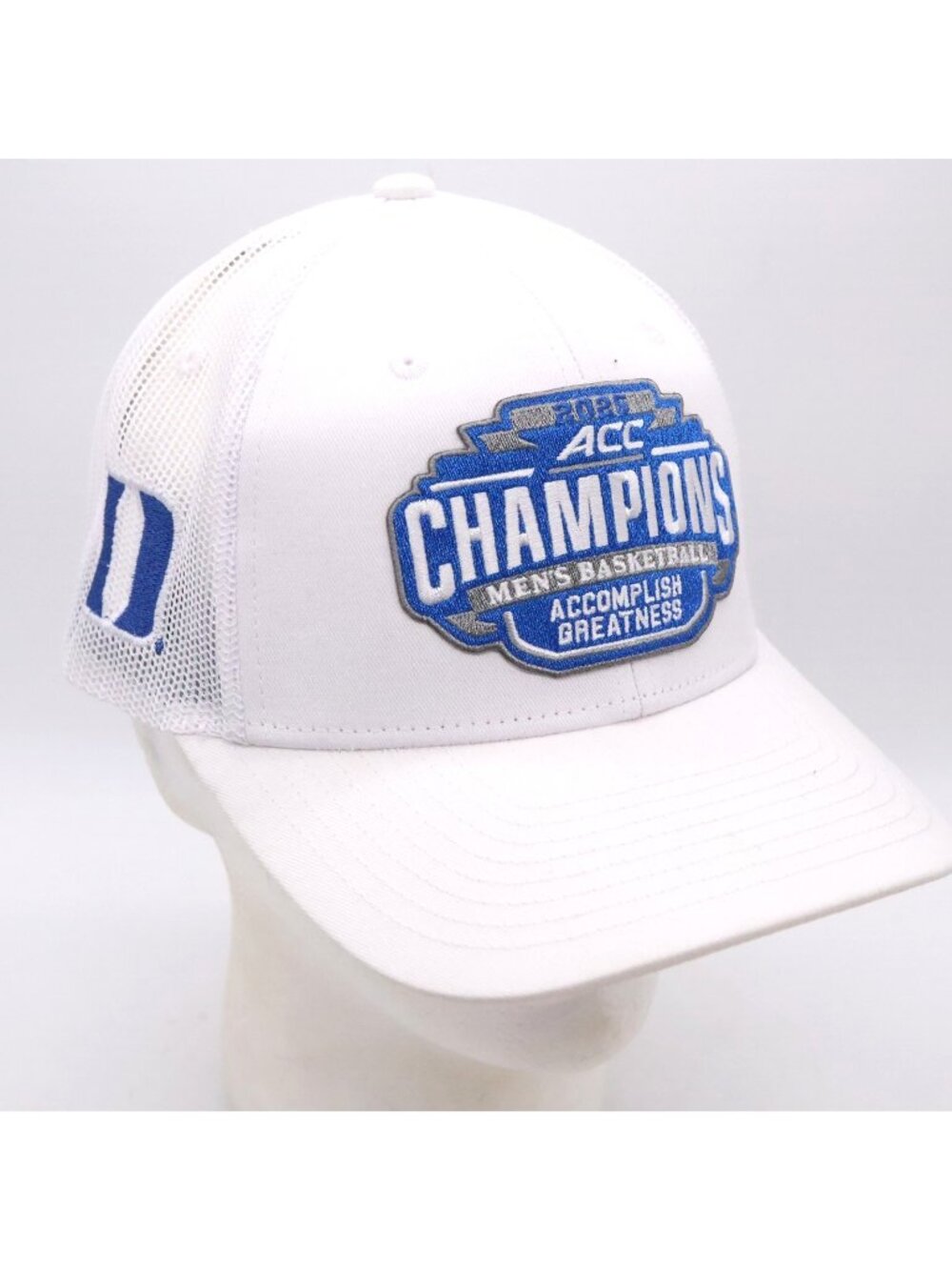 Zephyr Duke Basketball ACC Champions 2025 "Accomplish Greatness" Hat Cap